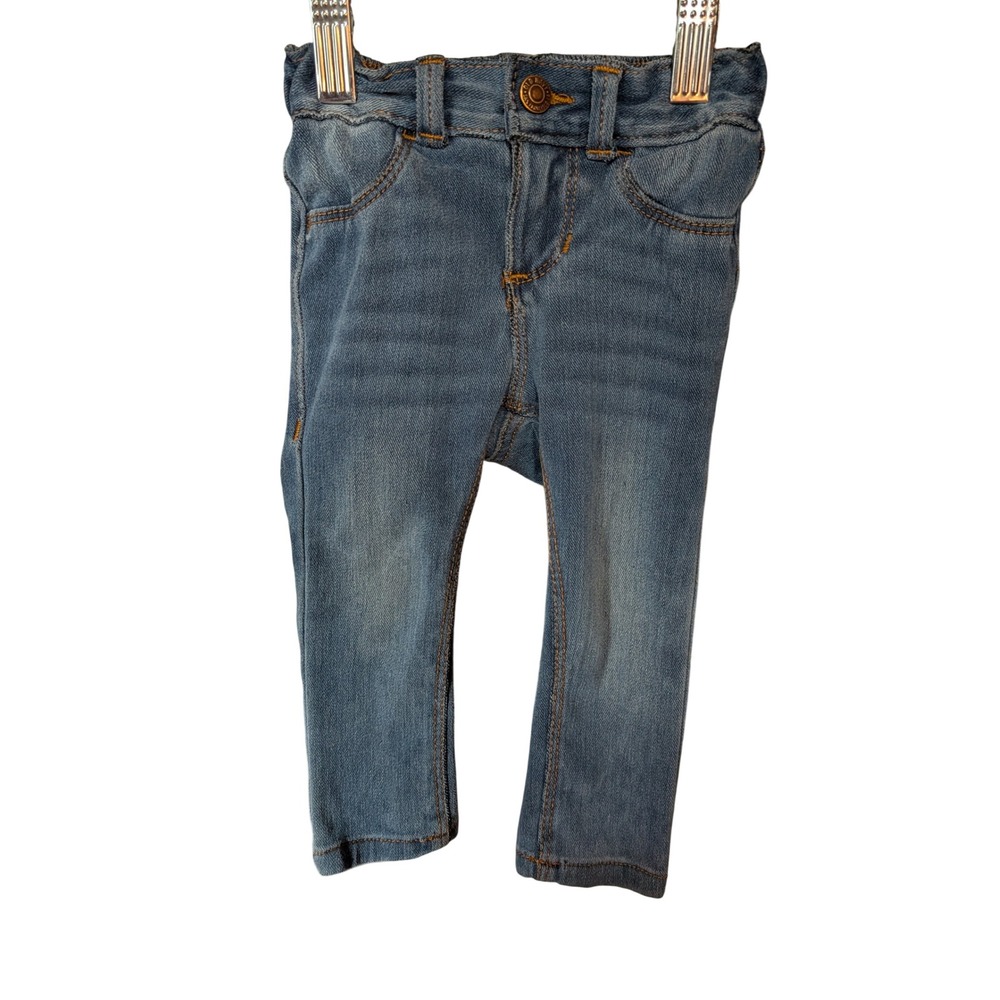 Old Navy Ballerina Skinny Jeans Kids 18-24M Blue Excellent Elastic Back Stretch